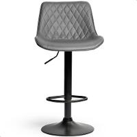 Banqueta Alta Cozinha Bar Balcão Para Bancada Encosto Kit 03 Cinza - 2