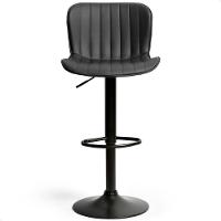 Kit 03 Banqueta Giratória Alta Encosto Bancada Cozinha Bar Preto - 2