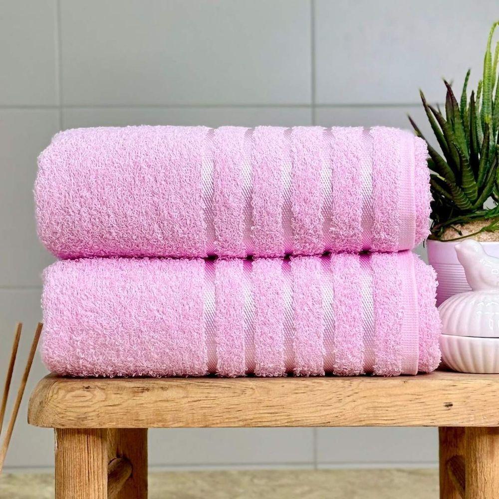 Toalha De Rosto Teka Comfort 45x75 Rosa Claro - 1