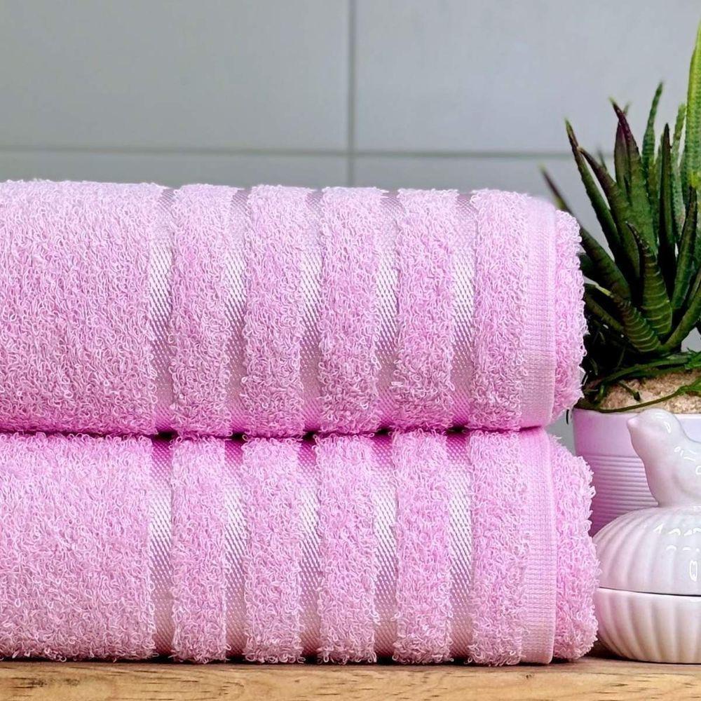 Toalha De Rosto Teka Comfort 45x75 Rosa Claro - 2