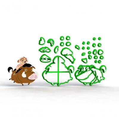 Cortador Rei Leão - Timão E Tumba Promoção! Tamanho 9 Cm