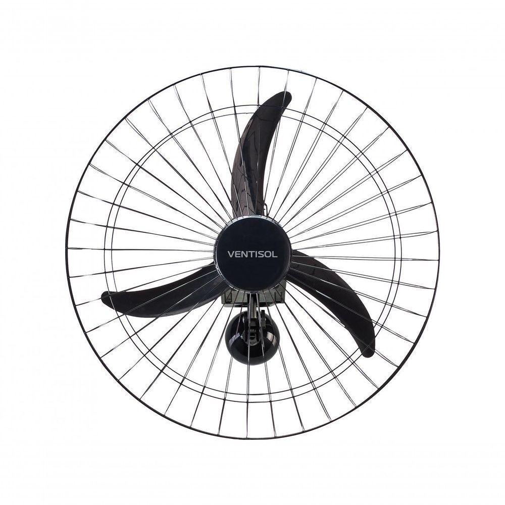 Ventilador De Parede 60cm Premium Preto Ventisol Bivolt - 1