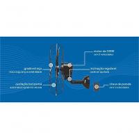 Ventilador De Parede 60cm Premium Preto Ventisol Bivolt - 6