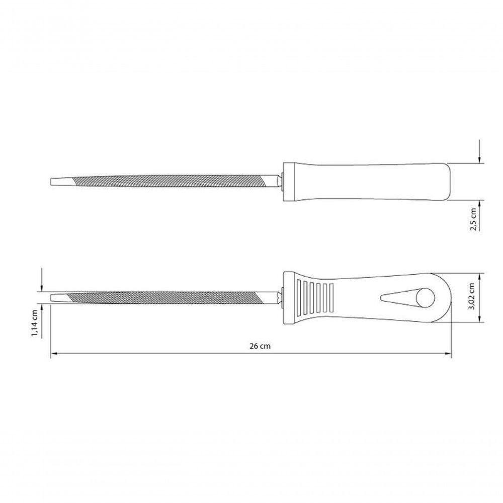Lima Para Serrote Tramontina Aço Carbono Com Cabo Injetado Master 6" - 2