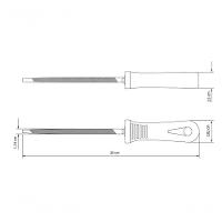 Lima Para Serrote Tramontina Aço Carbono Com Cabo Injetado Master 6" - 2