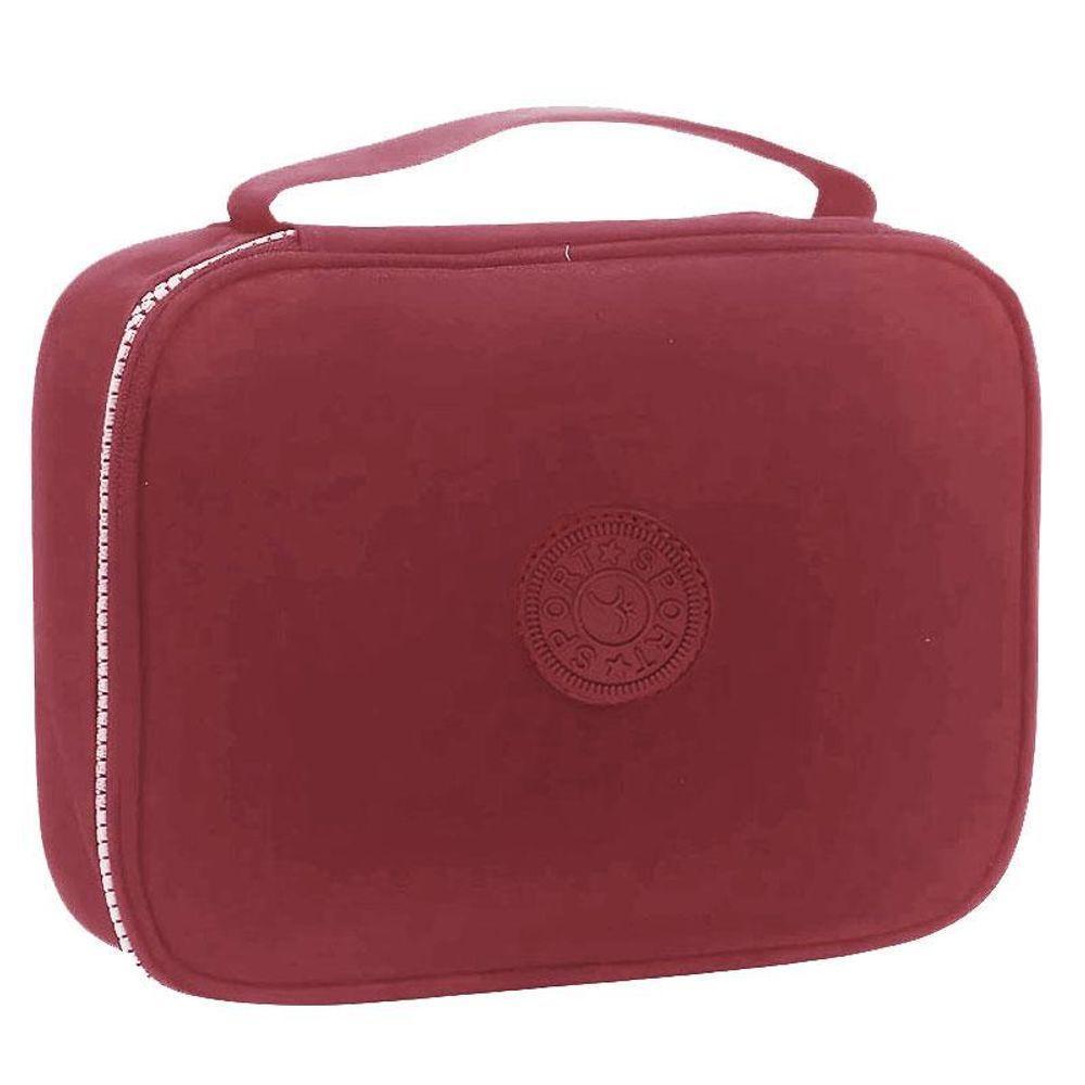 Estojo Escolar Infantil Box Lux 767078 Bordô - Tend - 1