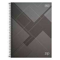 Caderno Espiral Universitário Zip 10 Matérias 200 Folhas Cinza - Tilibra - 1