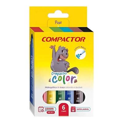 Canetinha Hidrográfica Color 1582416 6 Cores - Compactor