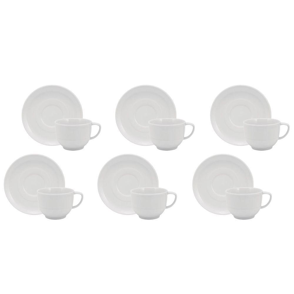 Conjunto De Xícara De Chá Com Pires 06 Peças Lys Schmidt - 1