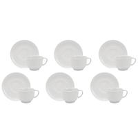 Conjunto De Xícara De Chá Com Pires 06 Peças Lys Schmidt - 1