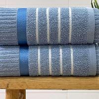 Toalha Banhão Fio Penteado Nancy 75x150 Azul - 2