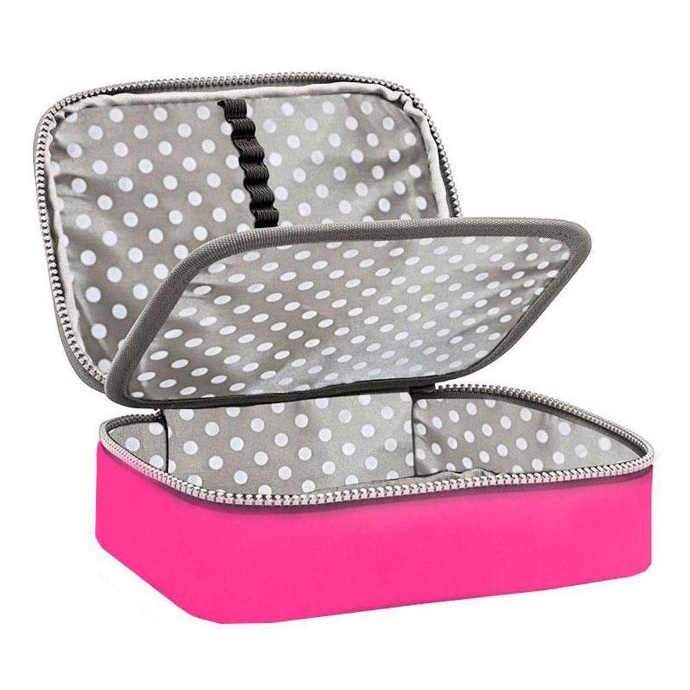 Estojo Escolar Infantil Box Lux 767078 Rosa - Tend - 2