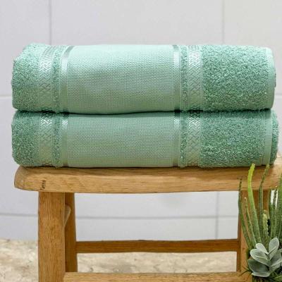 Toalha Visita Para Bordar Teka Criativa 30x50cm Verde Claro