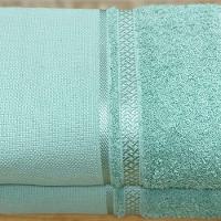 Toalha Visita Para Bordar Teka Criativa 30x50cm Verde Claro