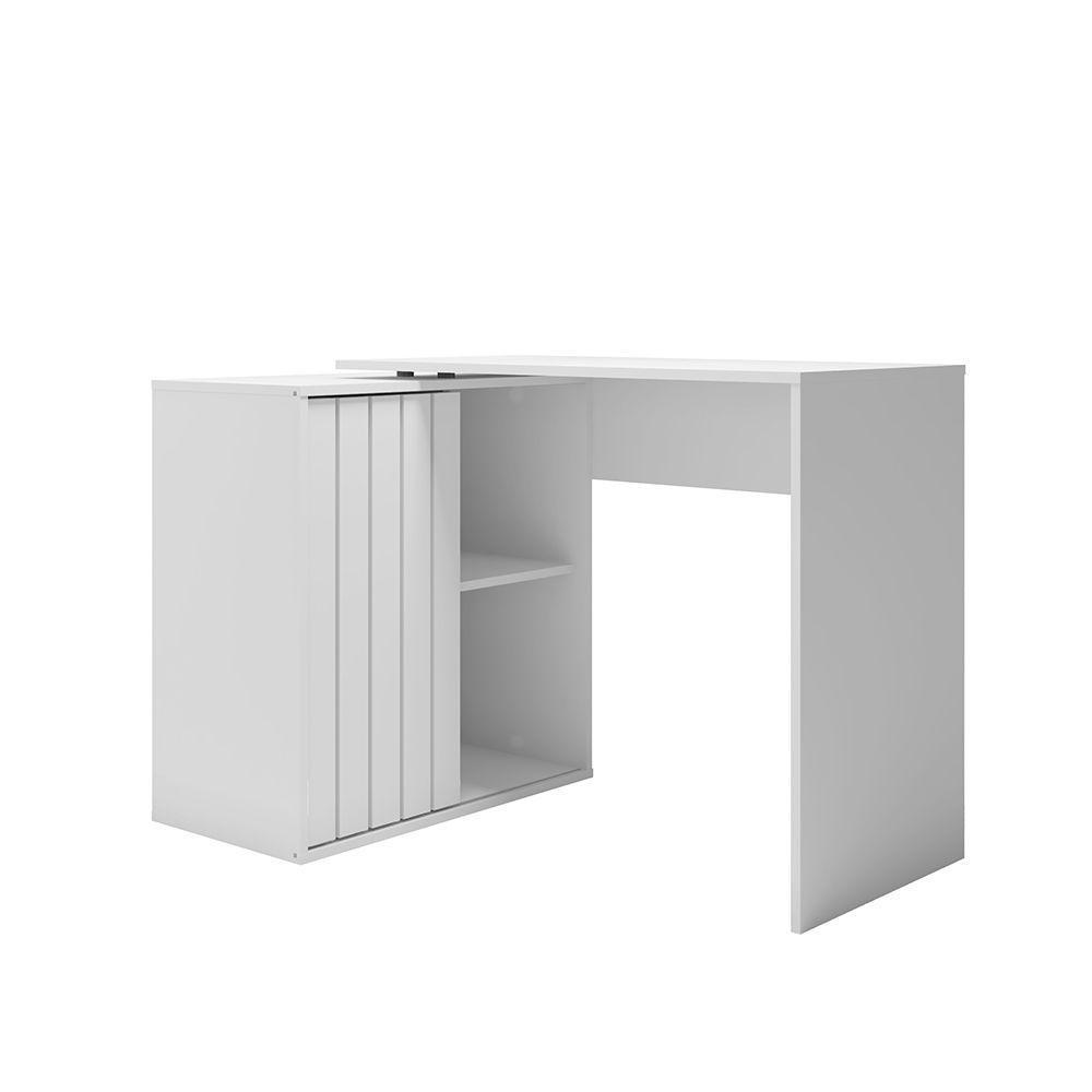 Escrivaninha Mesa Computador 140cm Tamires C01 - D'rossi Branco Fosco - 2