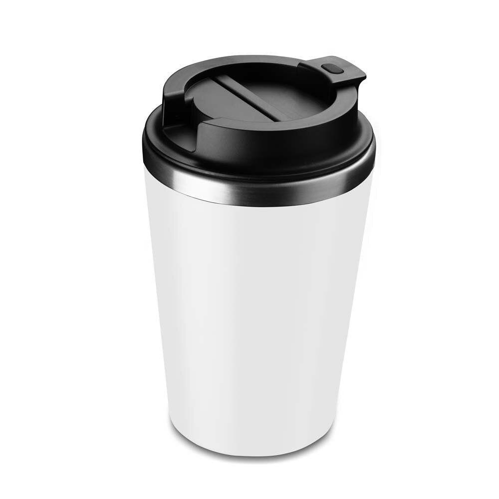 Copo Térmico Inox Com Parede Dupla E Tampa Rosca Branca 350ml - 5