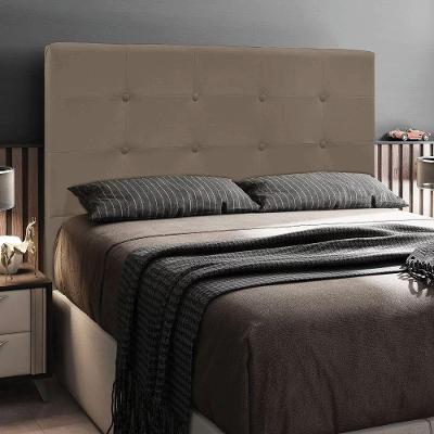 Cabeceira Cama Box Casal 140cm Quarto Luna Veludo Marrom M11 - D'rossi