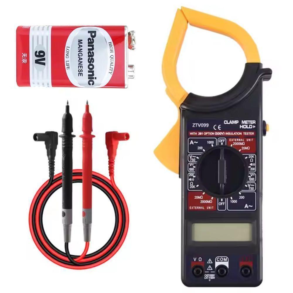 Alicate Amperimetro Digital Completo Com Estojo Protecao 750v 20a 200a Multimetro Hold Profissional - 1