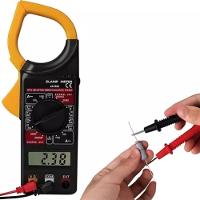 Alicate Amperimetro Digital Completo Com Estojo Protecao 750v 20a 200a Multimetro Hold Profissional - 6