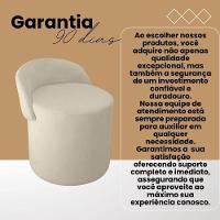 Puff Banco Orgânico Encosto Redondo Sala Estar Quarto Suede Azul Marinho - 6