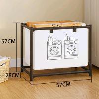 Cesto Roupa Suja Lavanderia Organizador Forro Removivel Dobravel Brinquedos Multiuso Desmontavel Quarto Banheiro - 2