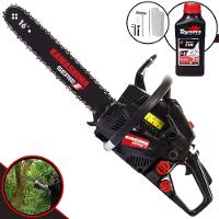 Motosserra Kawashima Kcs 400e à Gasolina 37cc Com Sabre 16 Polegadas - 3300590 + Óleo Toyama Fg50 - 1