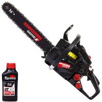 Motosserra Kawashima Kcs 400e à Gasolina 37cc Com Sabre 16 Polegadas - 3300590 + Óleo Toyama Fg50 - 3