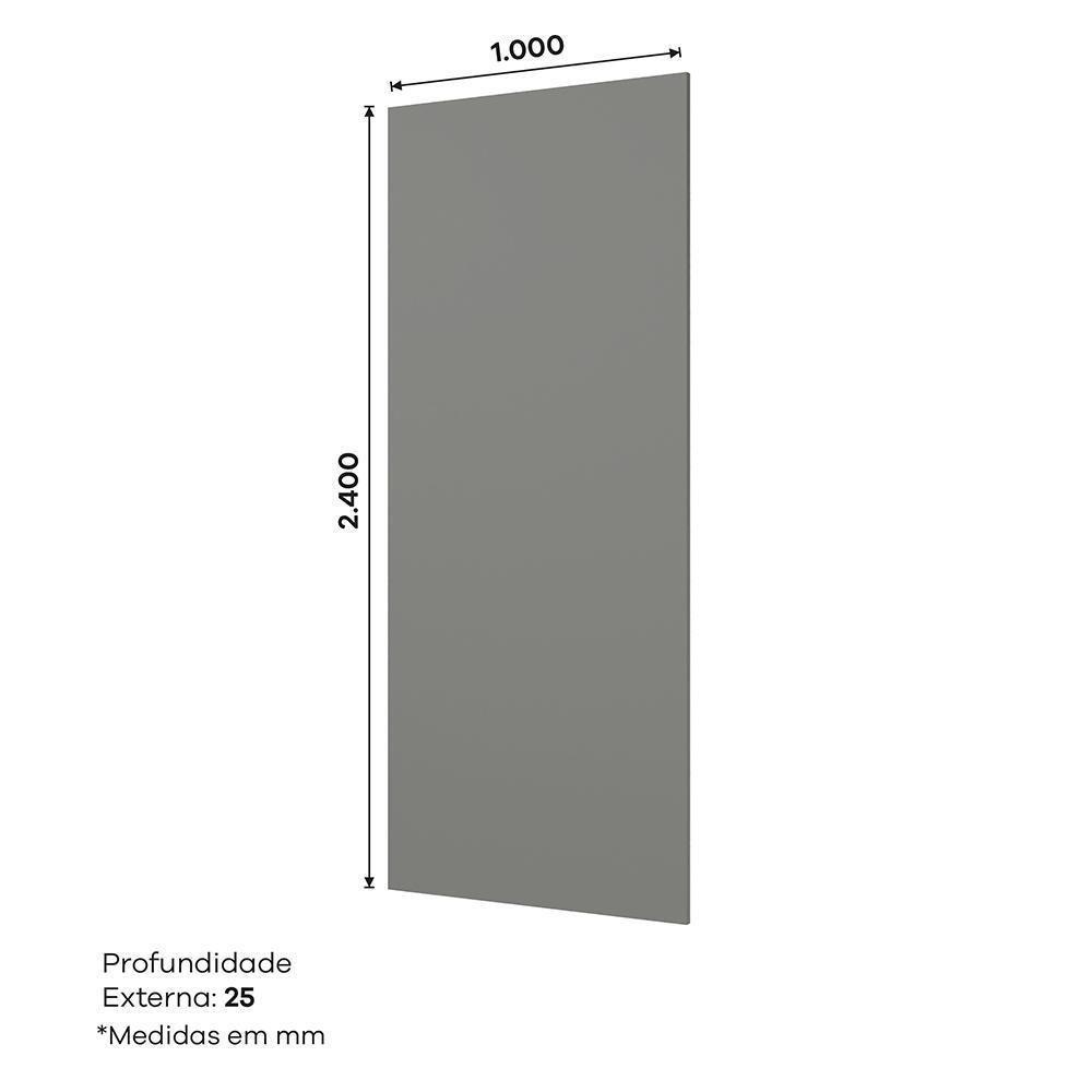 Painel Para Edição Cozinha Americana 2,5cm Cinza - Móveis Henn - 2