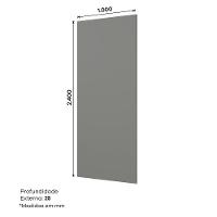 Painel Para Edição Cozinha Americana 2,5cm Cinza - Móveis Henn - 2