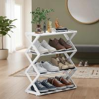 Sapateira Estante Organizadora Sapatos Brinquedos Porta Treco 8 Pares Calcados Lavanderia Branca - 5