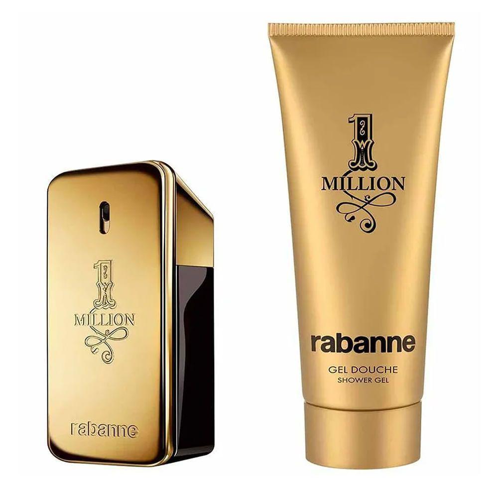 Kit Rabanne One Million Masculino Edt 50ml + Gb 100ml - 2