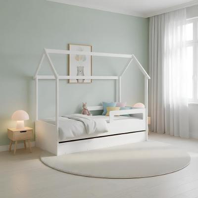 Cama Infantil Montessoriana Com 2 Colchões Casinha Auxiliar - Branco