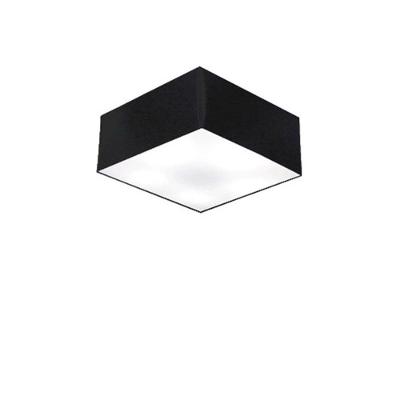 Plafon De Sobrepor Quadrado Sp-3000 Cúpula Cor Preto