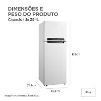 Geladeira Frost Free Duplex 394L Inverter Midea MDRT533EVD012 220V - 5
