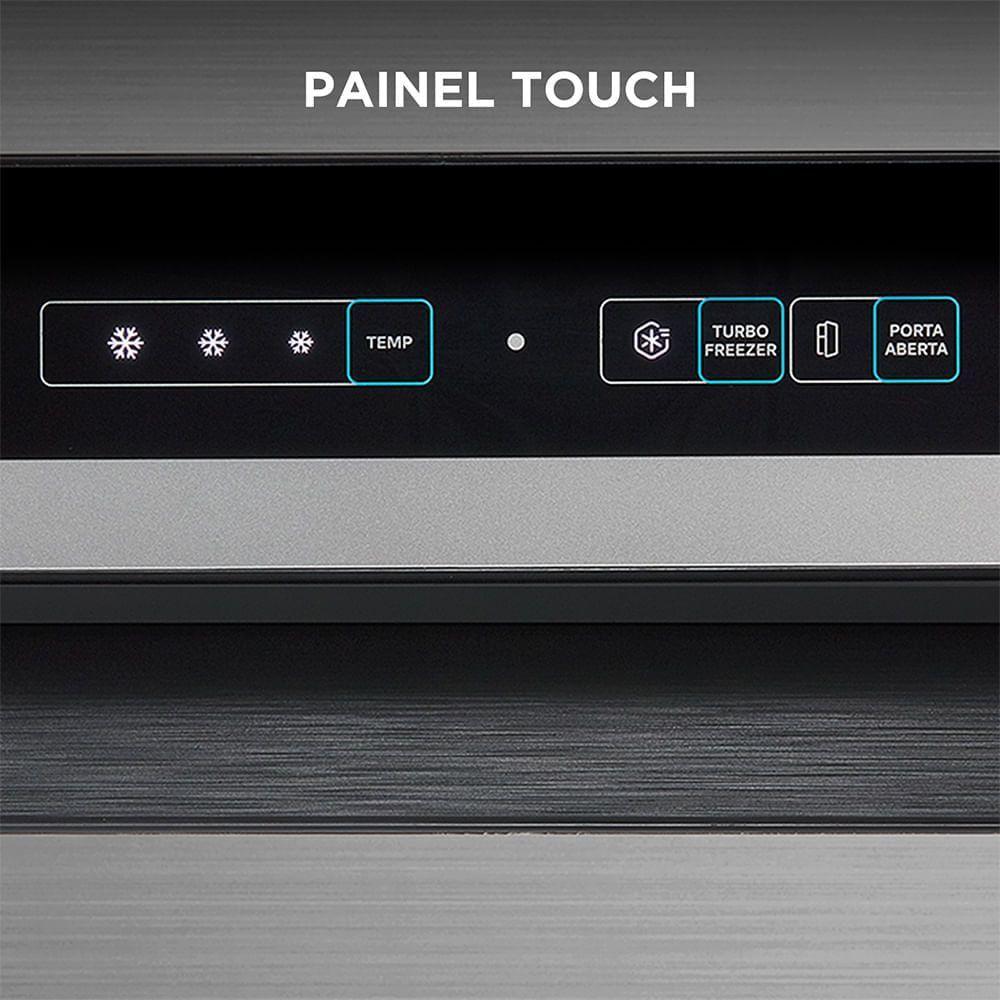 Geladeira Frost Free Duplex 394L Inverter Inox Midea MDRT533EVD462 220V - 3