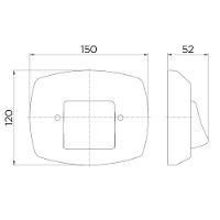 Acabamento Para Válvula De Descarga Docol Clássica 1500057 Cromado - Preto - 2