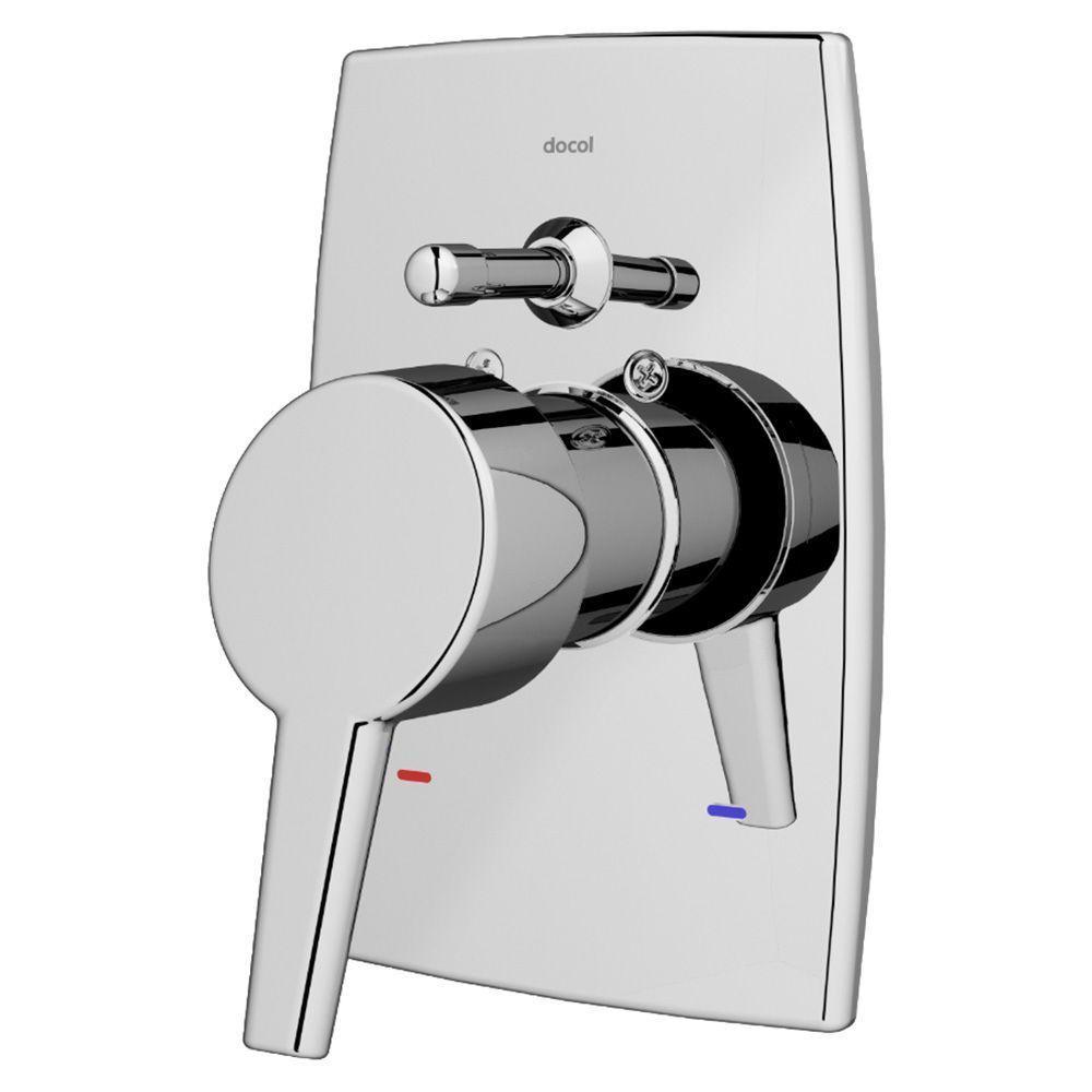 Acabamento Monocomando Para Banheira E Chuveiro Docol Nexus 502806 1-2" Cromado - 2