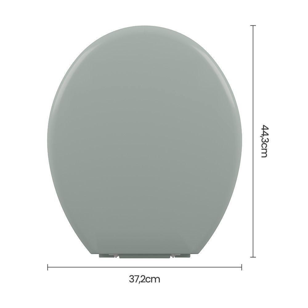 Assento Sanitário Plástico Astra Tpk-as Almofadado Verde - 6