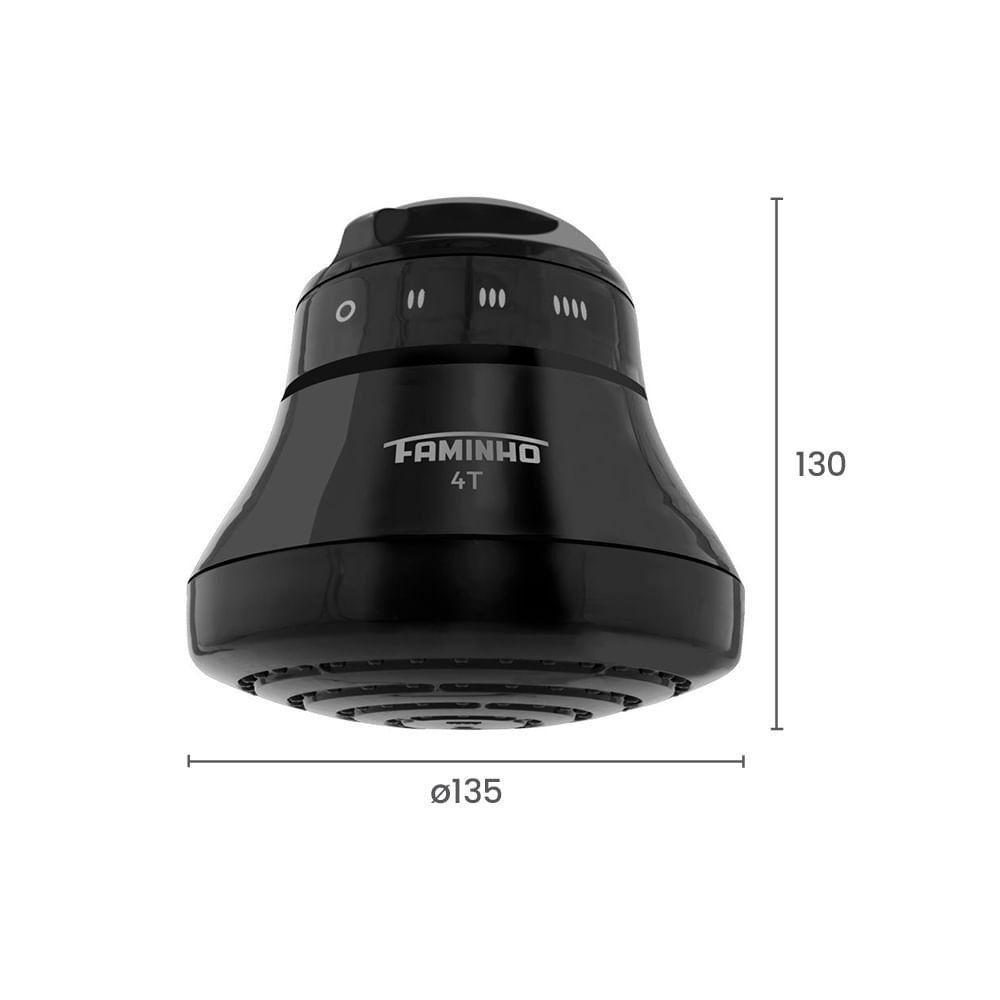 Chuveiro Fame Faminho 4T Black 5400W 110V - 3