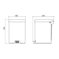 Lixeira Tramontina New Com Pedal 12l Redonda Inox Polido Aço Inox Polido - 8