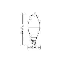 Lâmpada Led Stella Vela Fosca 3w E14 Bivolt 3000k - Luz Amarela - 2