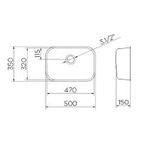 Cuba Docol Invicta 47x32 016983ch Inox Alto Brilho - 2