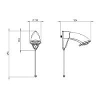 Chuveiro Zagonel Nd Eletrônico Branco 5500W 110V - 5