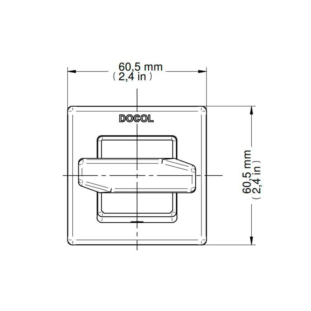 Acabamento Para Registro Docol Next 651806 Docolbase 1-2", 3-4" E 1" Cromado - 3