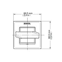 Acabamento Para Registro Docol Next 651806 Docolbase 1-2", 3-4" E 1" Cromado - 3