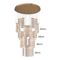 Lustre Pendente Astraled Starlit Pl-9851 Dourado Led Bivolt - 2