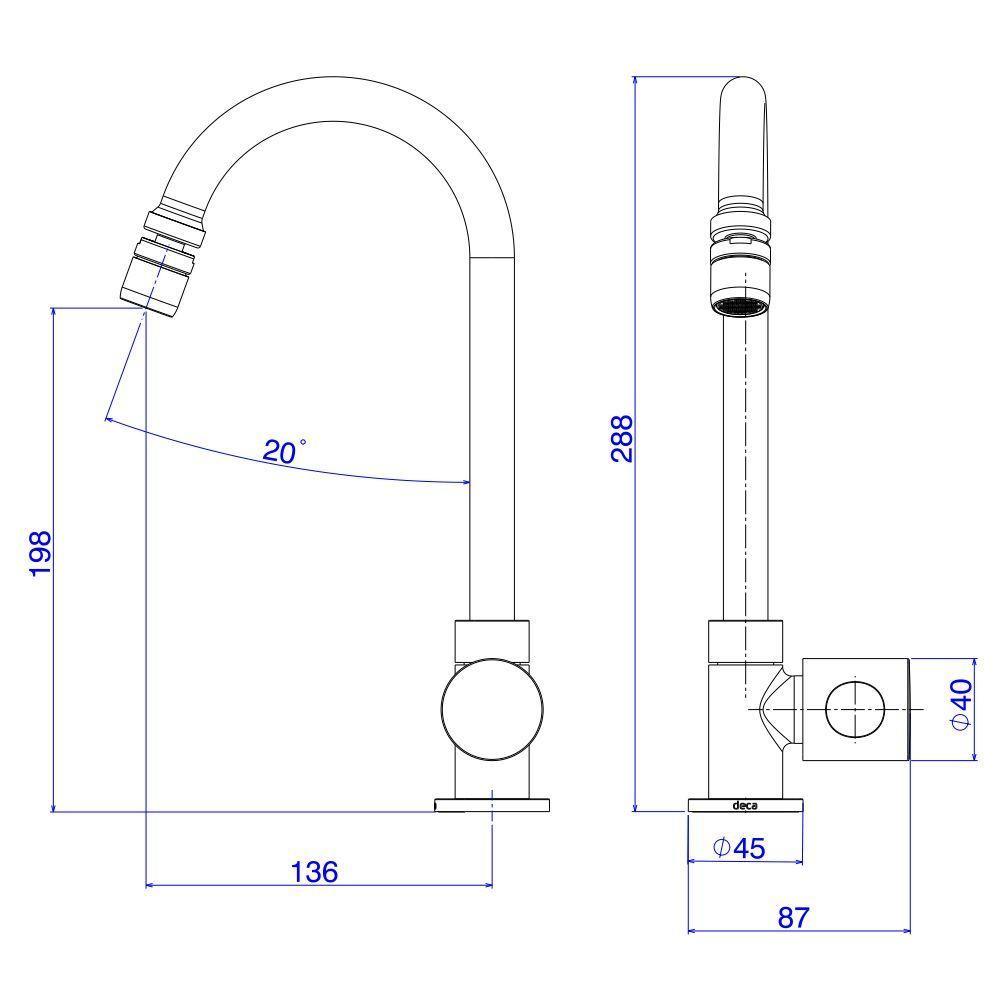 Torneira Deca Aspen 1167.c35 Bancada Cromada - 4