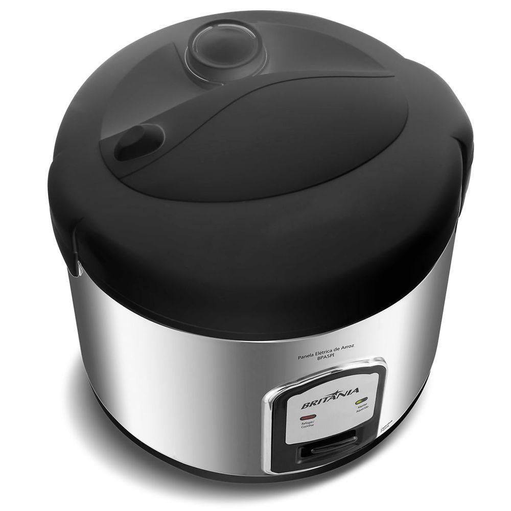 Panela de Arroz Elétrica Britânia BPA5PI Inox 5 xícaras 110V - 3
