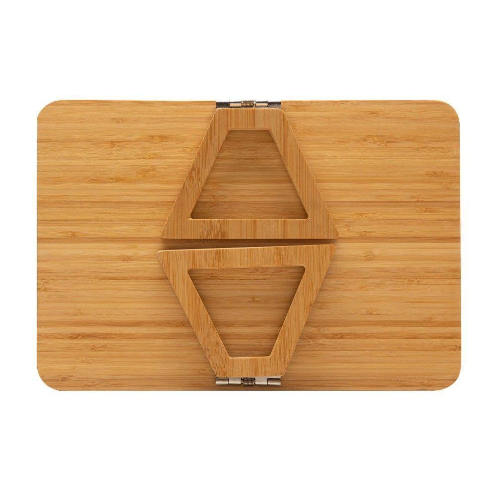 Bandeja Retangular Dobrável Para Braço De Sofá De Bambu Lyor - 3
