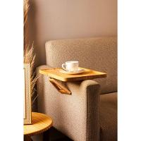 Bandeja Retangular Dobrável Para Braço De Sofá De Bambu Lyor - 4